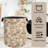 Rose Laundry Basket - Heavy Duty  Dirty Clothes Organizer, Water Resistant Foldable Hamper For Men Women