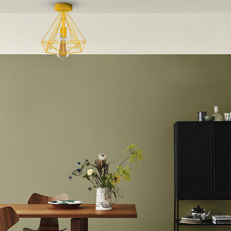Aliahna Flush Mount, Yellow