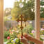 San Juan Cross Chime in Burnished Gold