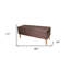 Banc de rangement 17 po en suède