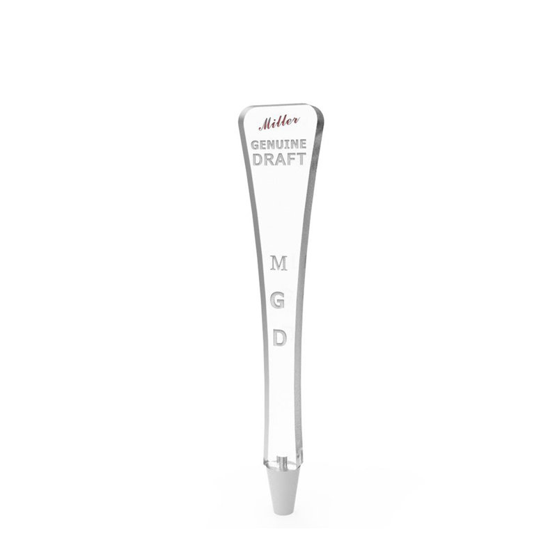 Fixturedisplays® Clear Acrylic Beer Tap Handle Draft Pub Style Miller Genuin Draft MGD 14102