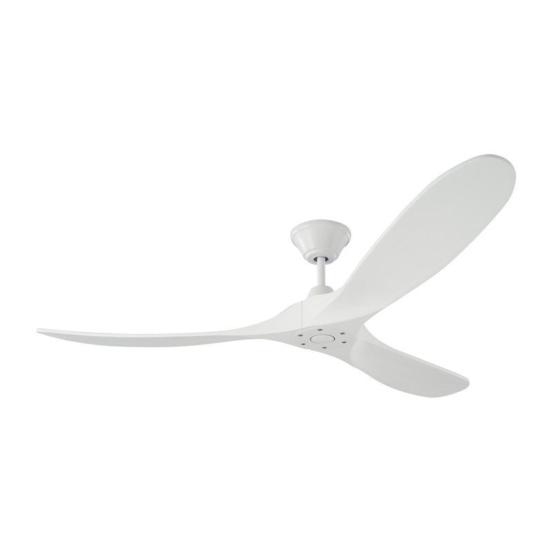 Maverick Downrod Ceiling Fan, 60", Matte White