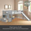 Lit simple mezzanine bas avec escalier-1620912421