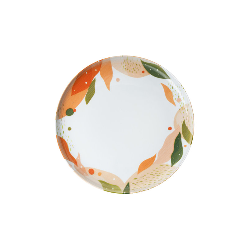 Service de table (18 pièces), Blanc / Rose