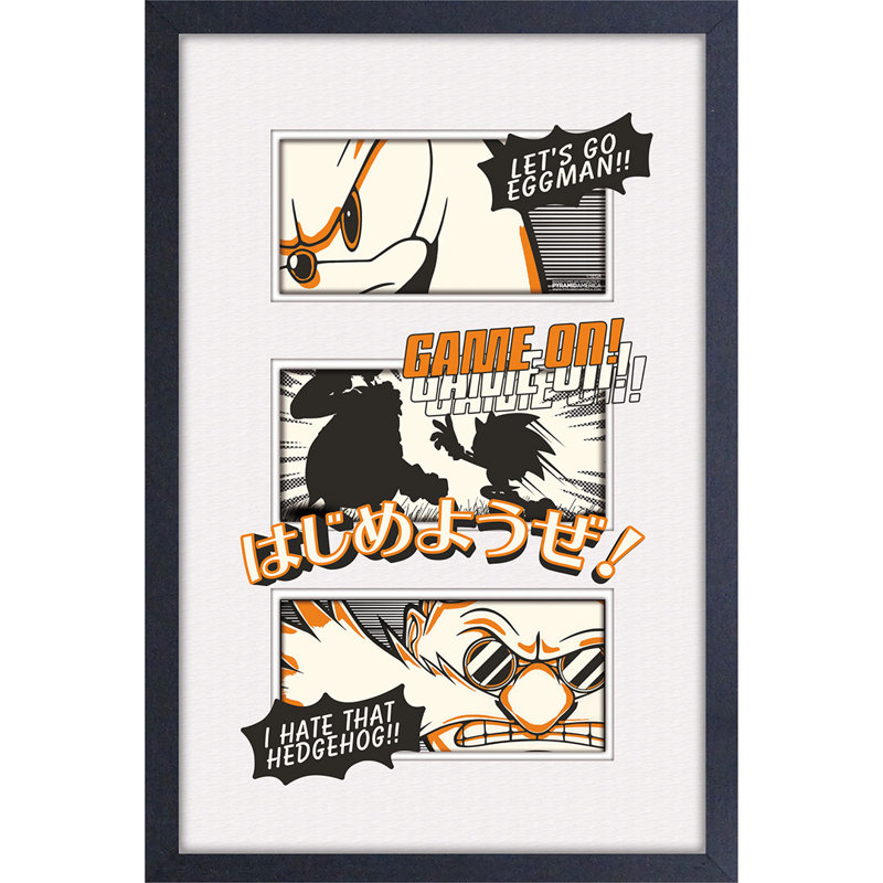 Sonic-Game On 11x17 Under Plexi, affiche encadrée