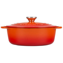 Dutch Oven Enameled Cast Iron Pot with Dual Handle and Cover Casserole Dish  - Round Red 10.23 (26 cm) - Best Life Now LLC