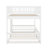 Space-Saving Queen Over Queen Bunk Bed With Ladder & Guardrails-1127610138