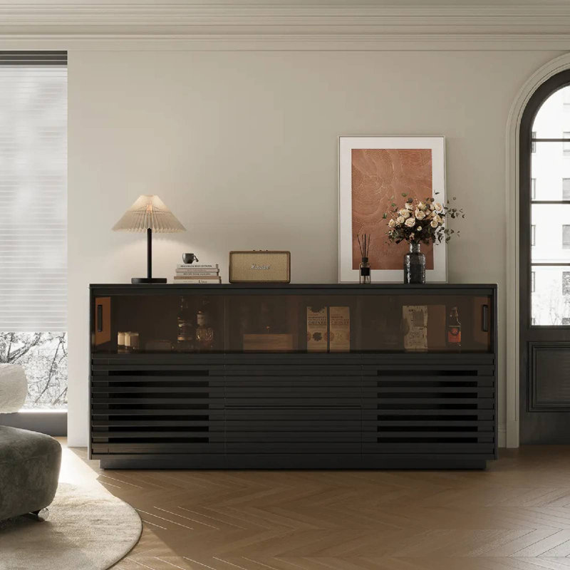 Buffet Selene, L 70,9 po x P 19,7 po x H 32,3 po, Noir