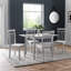 Exeter 4 - Person Butterfly Leaf Rubberwood Solid Wood Dining Set-69775831