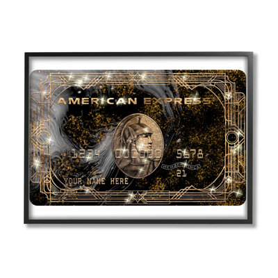 Glam Fashion Card Chic Motif argent étincelant par Ziwei Li - impression
