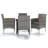 Square 2 - Person 78.7" Long Dining Set with Cushions-1900124876-1900124877-1900124875