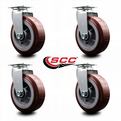 Poly on Polyolefin Swivel Caster
