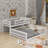Twin XL Over Queen Bunk Bed With Ladder-1254671885