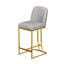 Ensemble de 2 chaises de bar de style moderne avec une conception simple, des tabourets hauts confortables au design créatif et des chaises de salle à manger flexibles convenant aux bars, aux restaurants ou aux comptoirs de cuisine