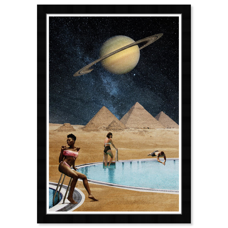 Astronomie et espace, impression sur papier brun moderne et contemporain, Noir