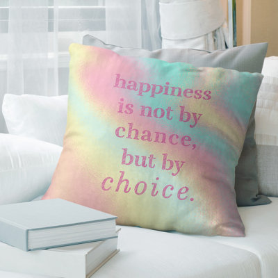 Housse de coussin Handwritten Happiness