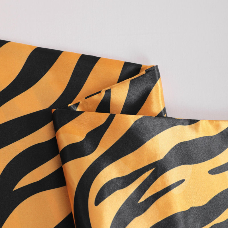 Pillowcases, Satin Pillowcases for Hair and Skin, Yellow Zebra With Envelope Closure - NTBAY, Standard Pillowcase