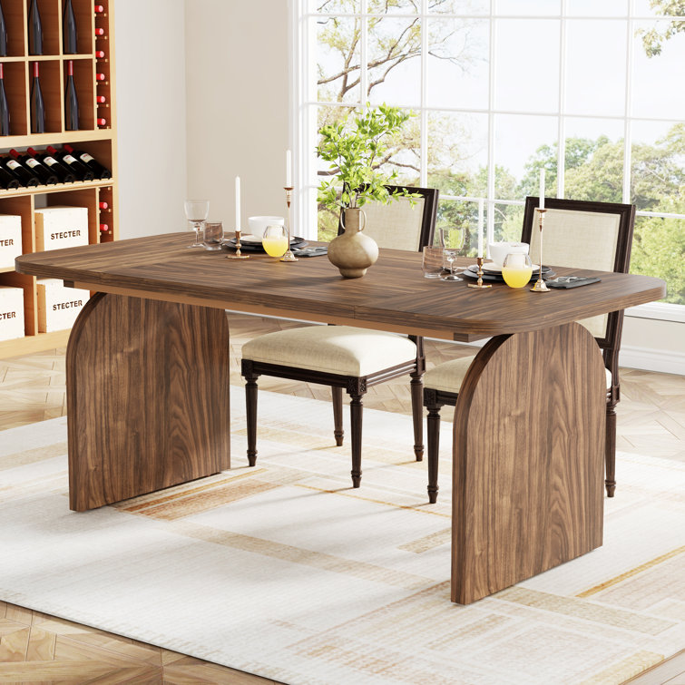 Kitchen Dining Table, Large, Rustic, Wood & Oak