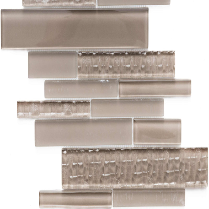 Karma Linear Frosted Tile, Taupe
