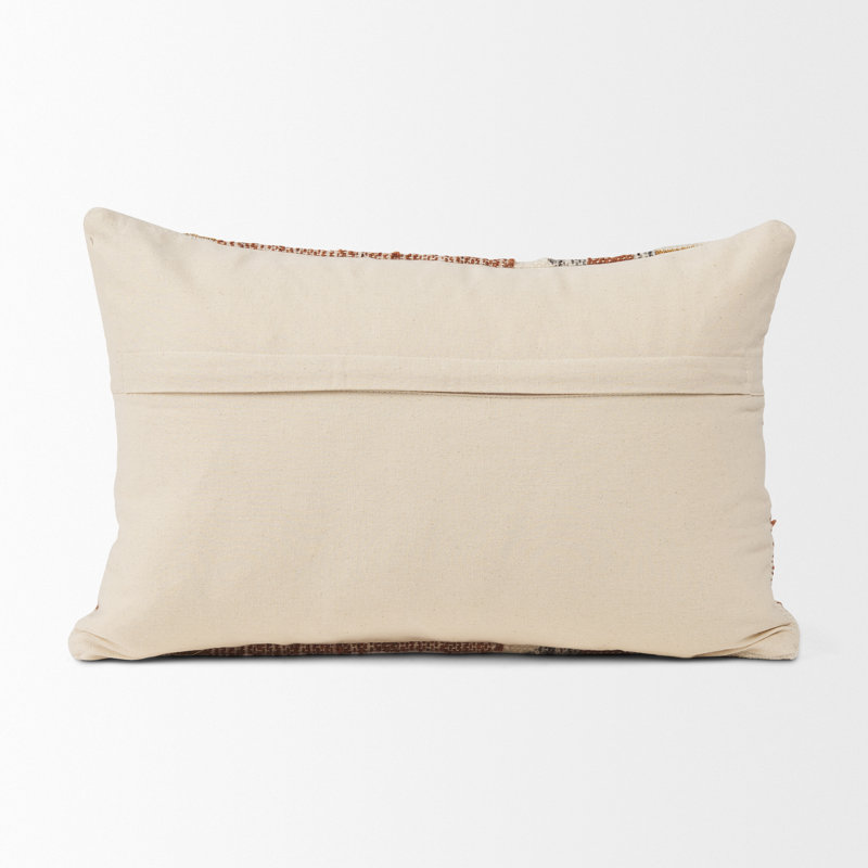 Ikat Cotton Blend Reversible Pillow Cover