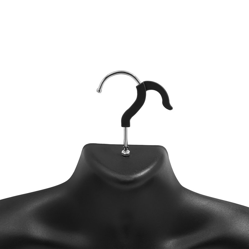 Mannequin homme noir avec torse 5 pièces, Noir