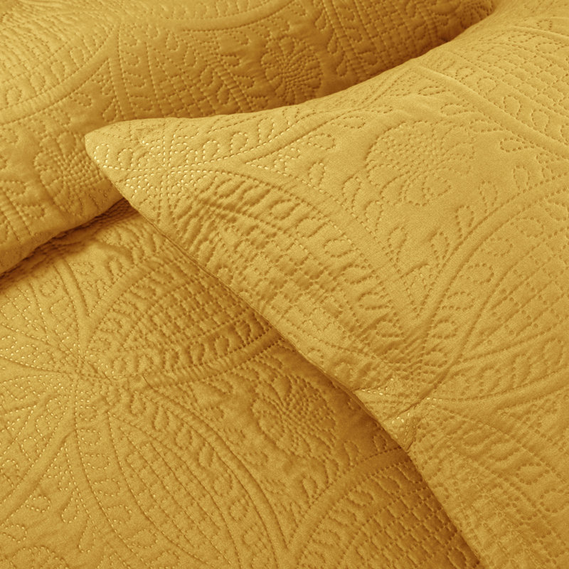 Ensemble de couvre-lit 3 pièces - Ensemble de courtepointe réversible - Couvre-lit léger en microfibre pour très grand lit simple