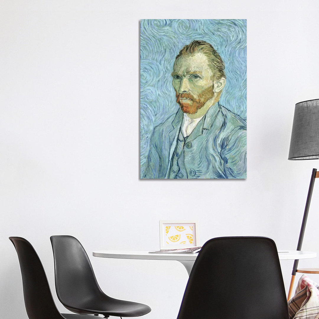 Self Portrait, September 1889 by Vincent Van Gogh - Wrapped Canvas Painting