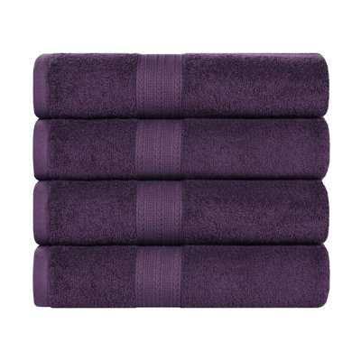 Ensemble de serviettes de bain écologiques en coton 100% Ringspun Hannu