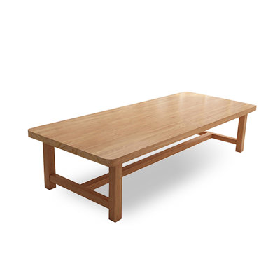 Bureau rectangulaire en bois massif Burlywood