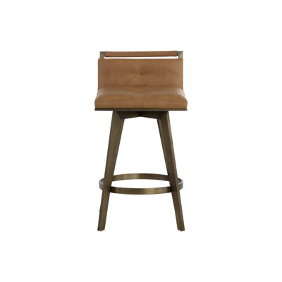 Arizona Swivel Upholstered Stool with Metal Frame