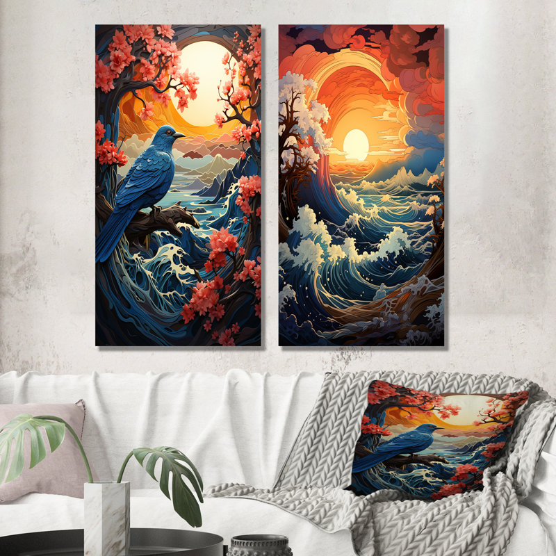 Ensemble de salon 2 pièces Ocean Charm, H 28 po x l 24 po