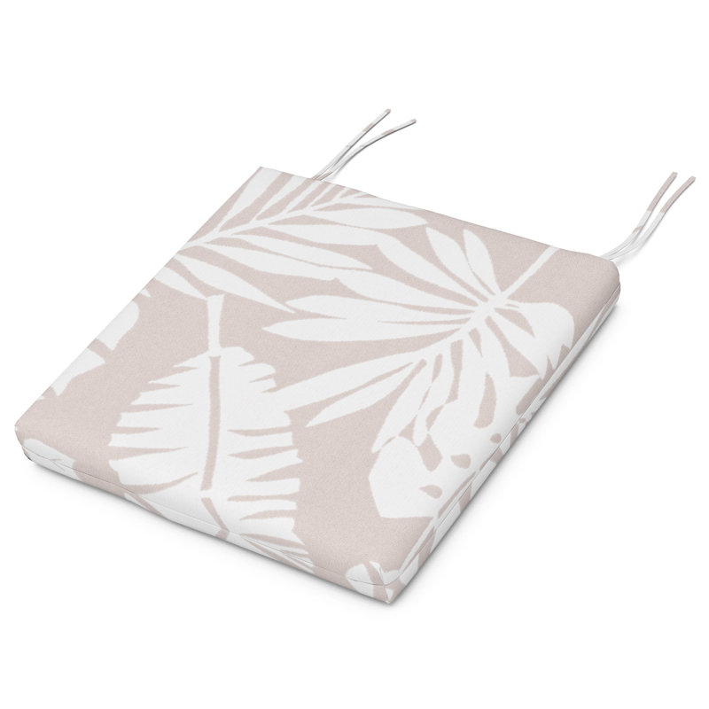 ComfortCore POLYWOOD Standard Seat Cushion 17"D x 18.5"W x 2.5"H, Dune Burlap Leaf