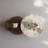 2-Piece Rotating Nesting Coffee Table Set with Sintered Stone Top and Glass Table with Hidden Drawer