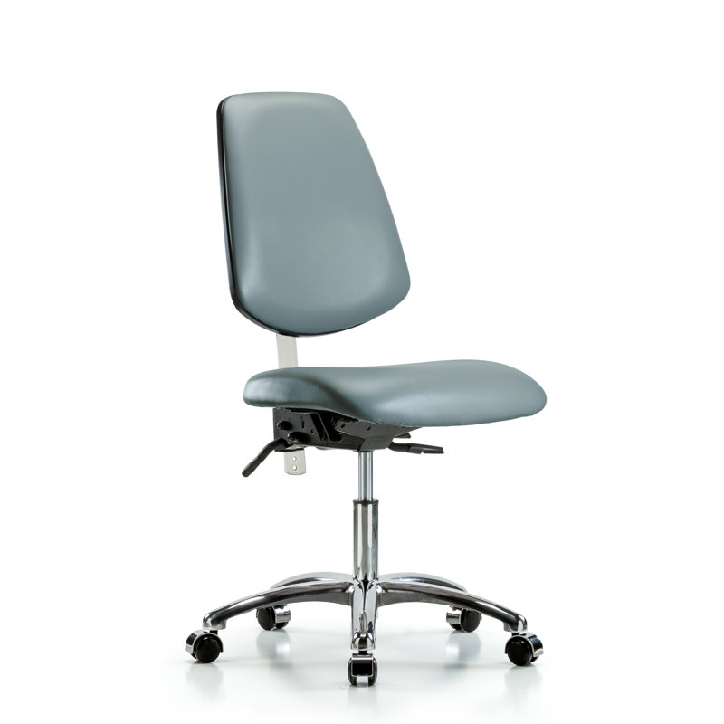 Kwaku Vinyl Task Chair, Gray