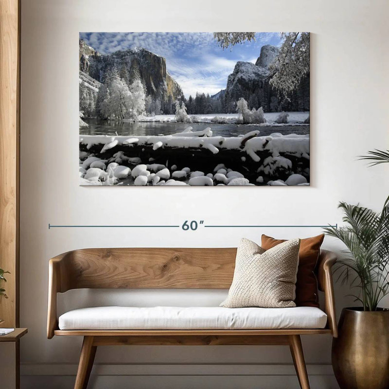 Alvord Yosemite Winter Wonderland, H 32 po x l 48 po