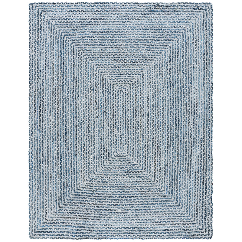 Braided Handmade Cotton Rug, Rectangle 8' x 10'