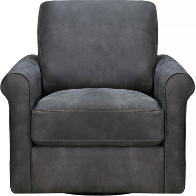 Mayoworth Leather Swivel Club Chair