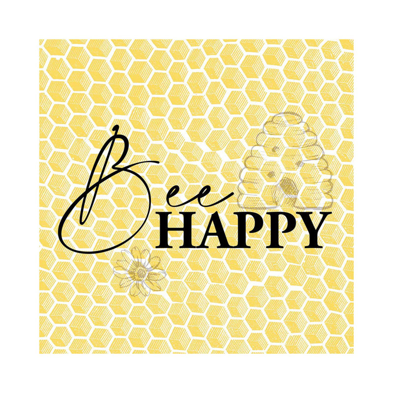 Bee I by Kimberly Allen - Print on Canvas, Wrapped Canvas, 30.48cm H x 30.48cm W x 1.91cm D