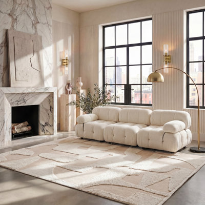 Sarya Handmade Cotton Ivory Rug