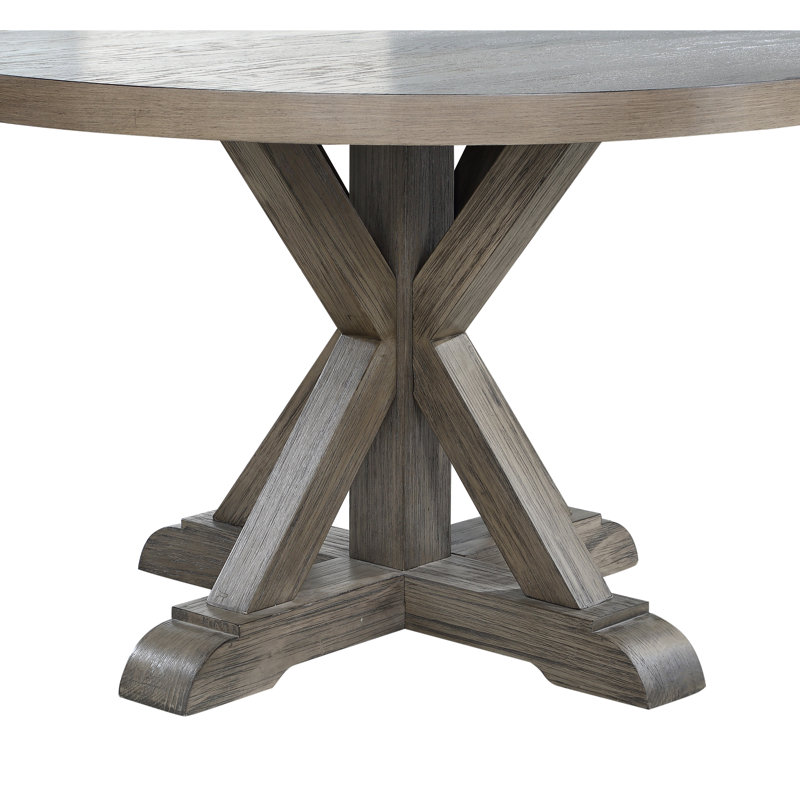 Nya 5 Piece Dining Set, 30" H x 48" L x 48" W, Gray