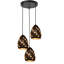 Angilina 3 - Light Black Cluster Pendant