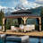 13 Ft. W x 11 Ft. D Solid Wood Patio Gazebo with Mosquito Netting