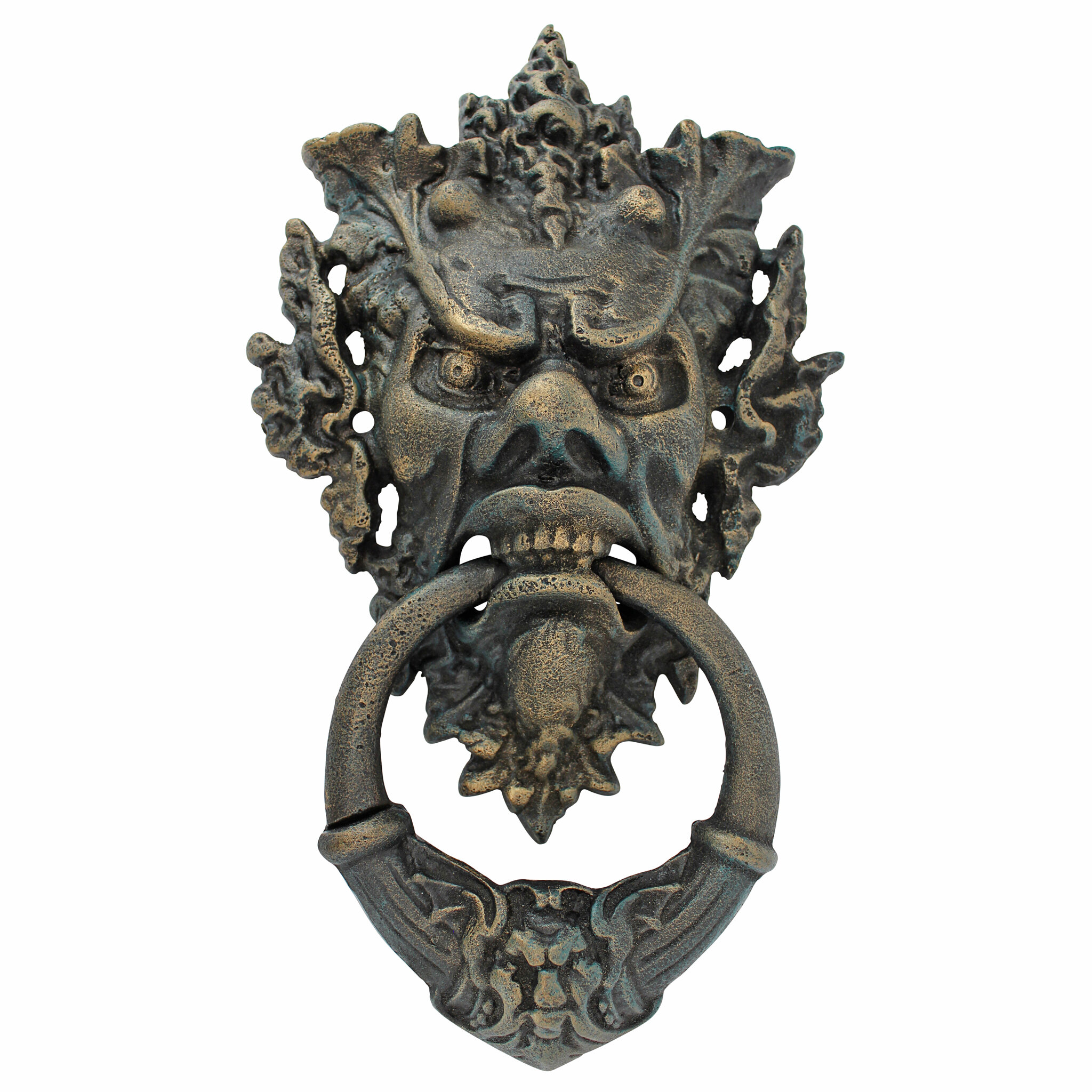 Design Toscano Vecchio Greenman Authentic Iron Door Knocker & Reviews ...