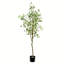 Artificial Potted Milan Leaf Tree in Black Planters Pot.-1118199253