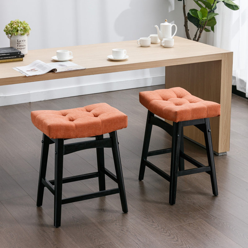 Chaise de salle à manger Jadence, Noir, Orange