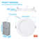 6" Ultra Slim Selectable CCT Remodel LED Canless Recessed Lighting Kit