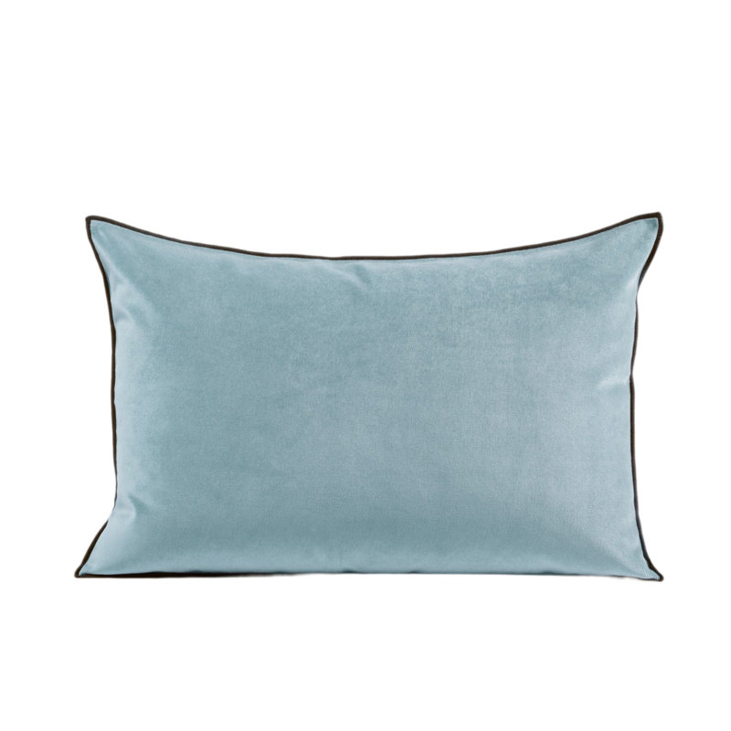 Rectangular Throw Cushion Cover, 40cm H x 60cm W, Light Blue