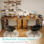 Rectangular Desk with Drawers & Storage Shelves-388917965-387207041