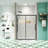 50"-54"W X 72"H Sliding Shower Door With 1/4" Tempered Glass, Matted Black, Nano Easy Clean, Protective Film, Leakage Feature Cleanglass, Left Right Opening,-122074057
