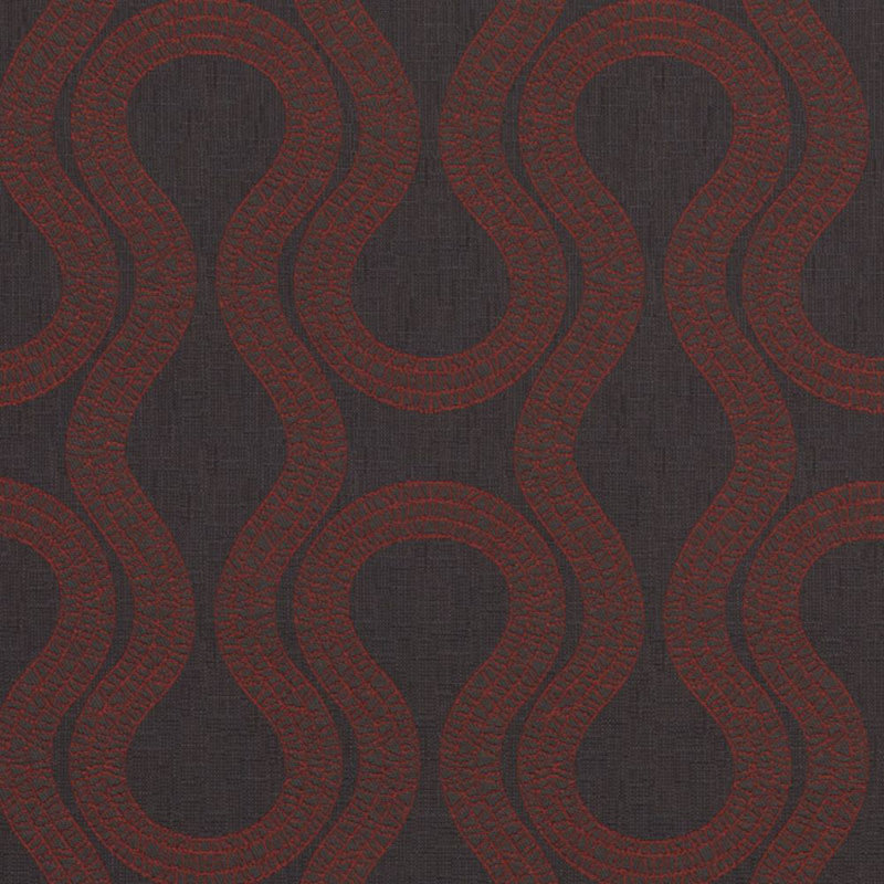 Tissu Crypton Jacquards tissé vii, Cerise noir
